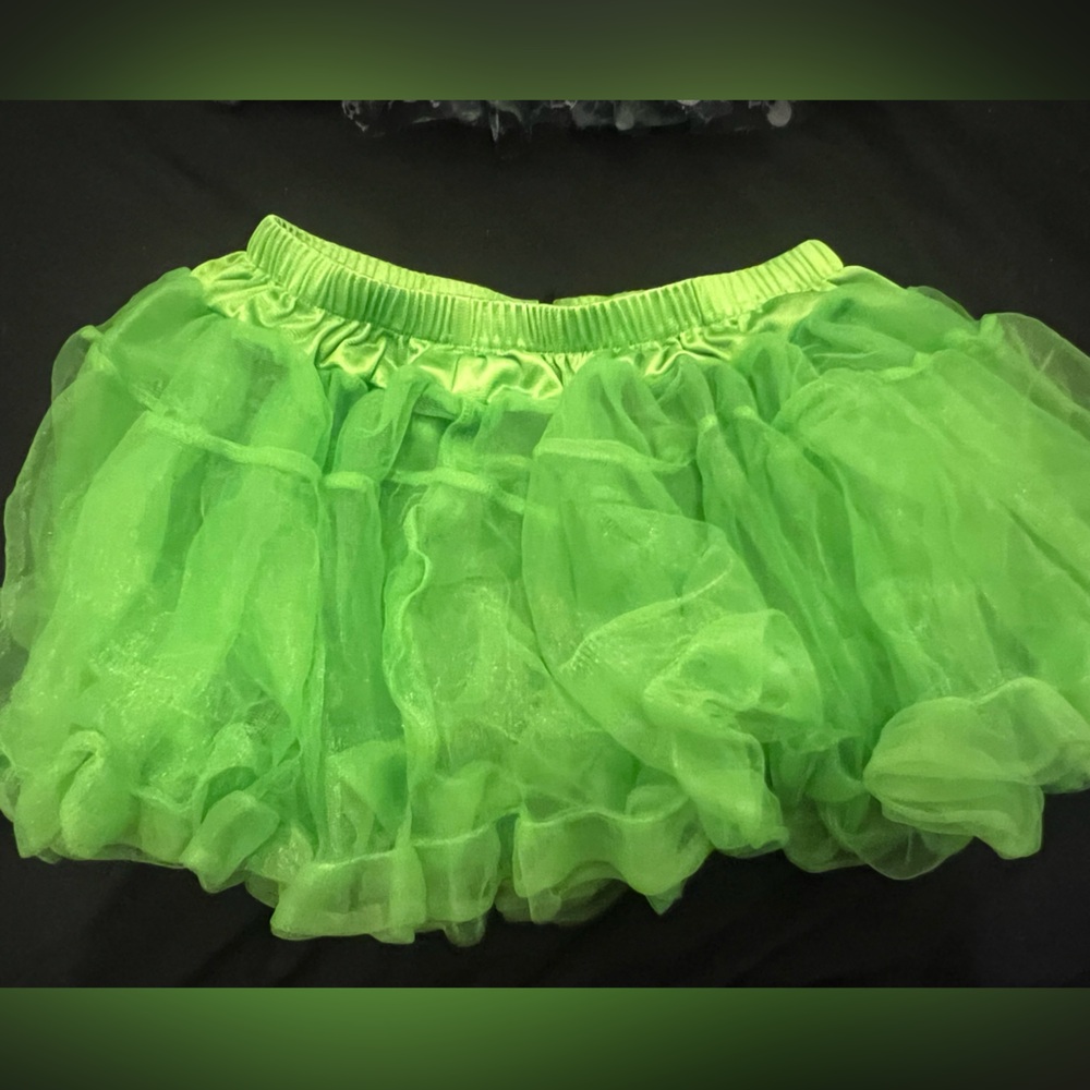 Vibrant Green Tulle Skirt
